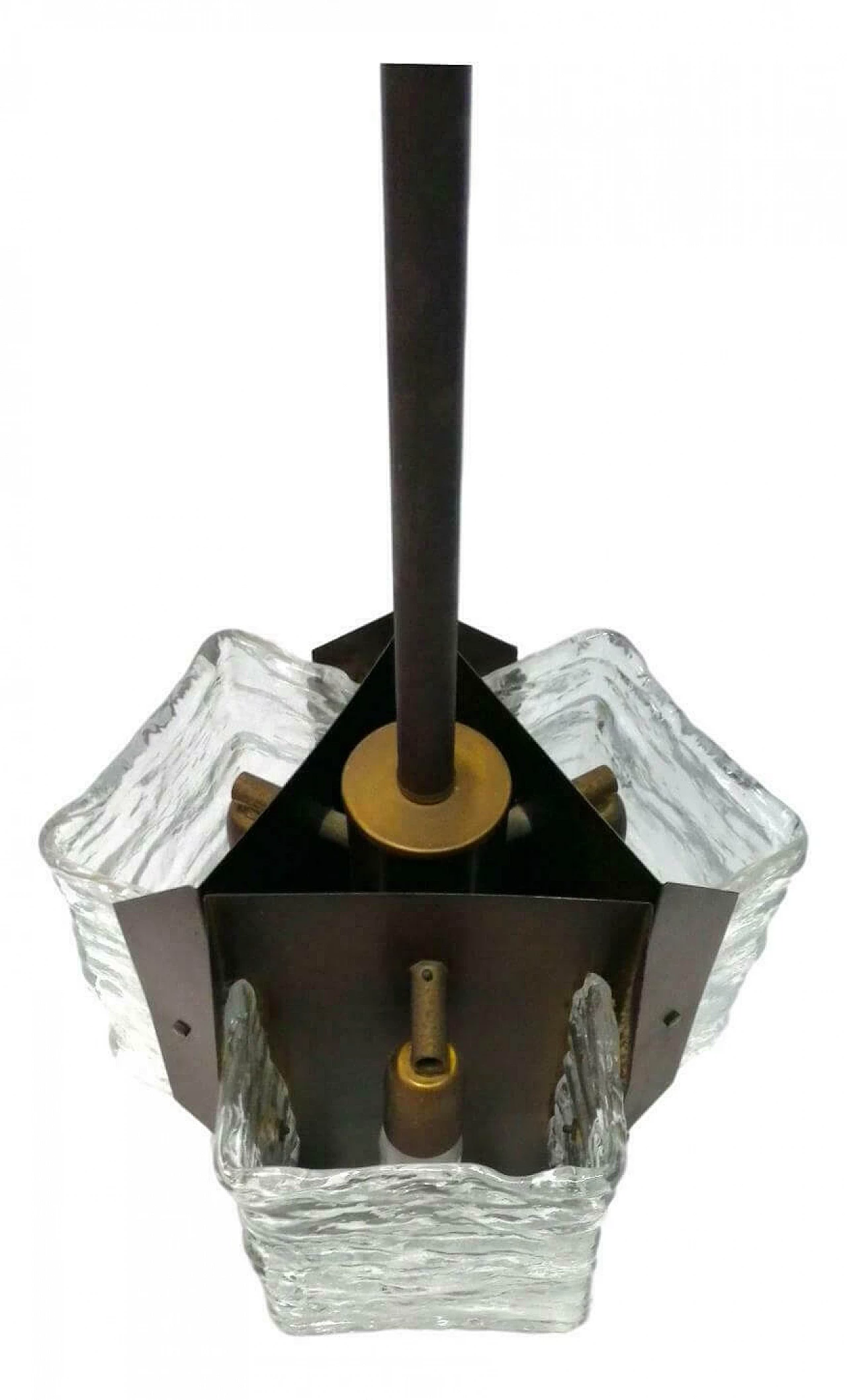 Three-light pendant lamp by J.T. Kalmar, 1970s 1168247