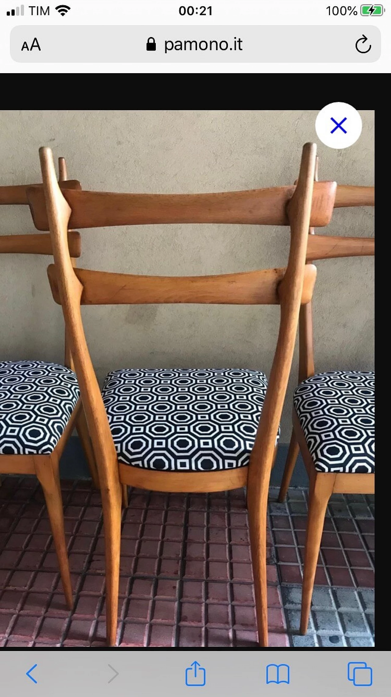 6 beechwood chairs, 50s 1168529
