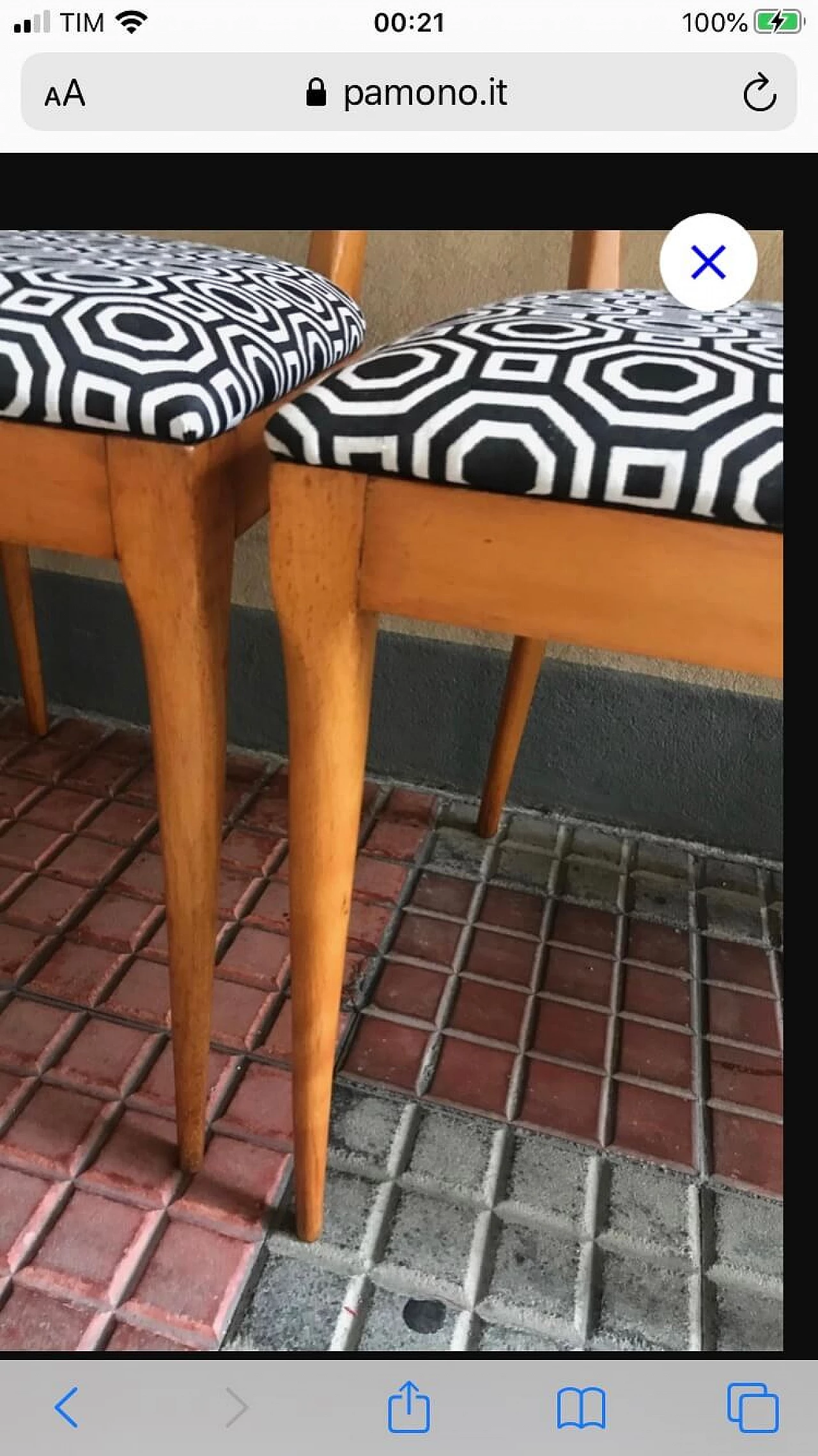 6 beechwood chairs, 50s 1168530