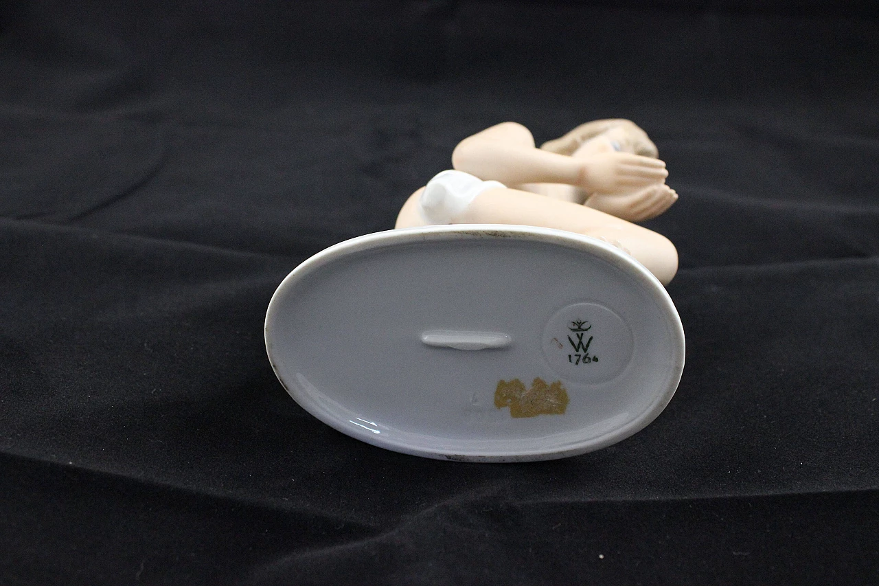 Figure of girl in porcelain by Kurt Steiner for Wallendorf Porzellan, 1950s 1168793