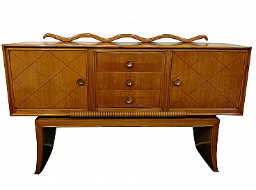Cherry wood sideboard attributed to Paolo Buffa, 1950s