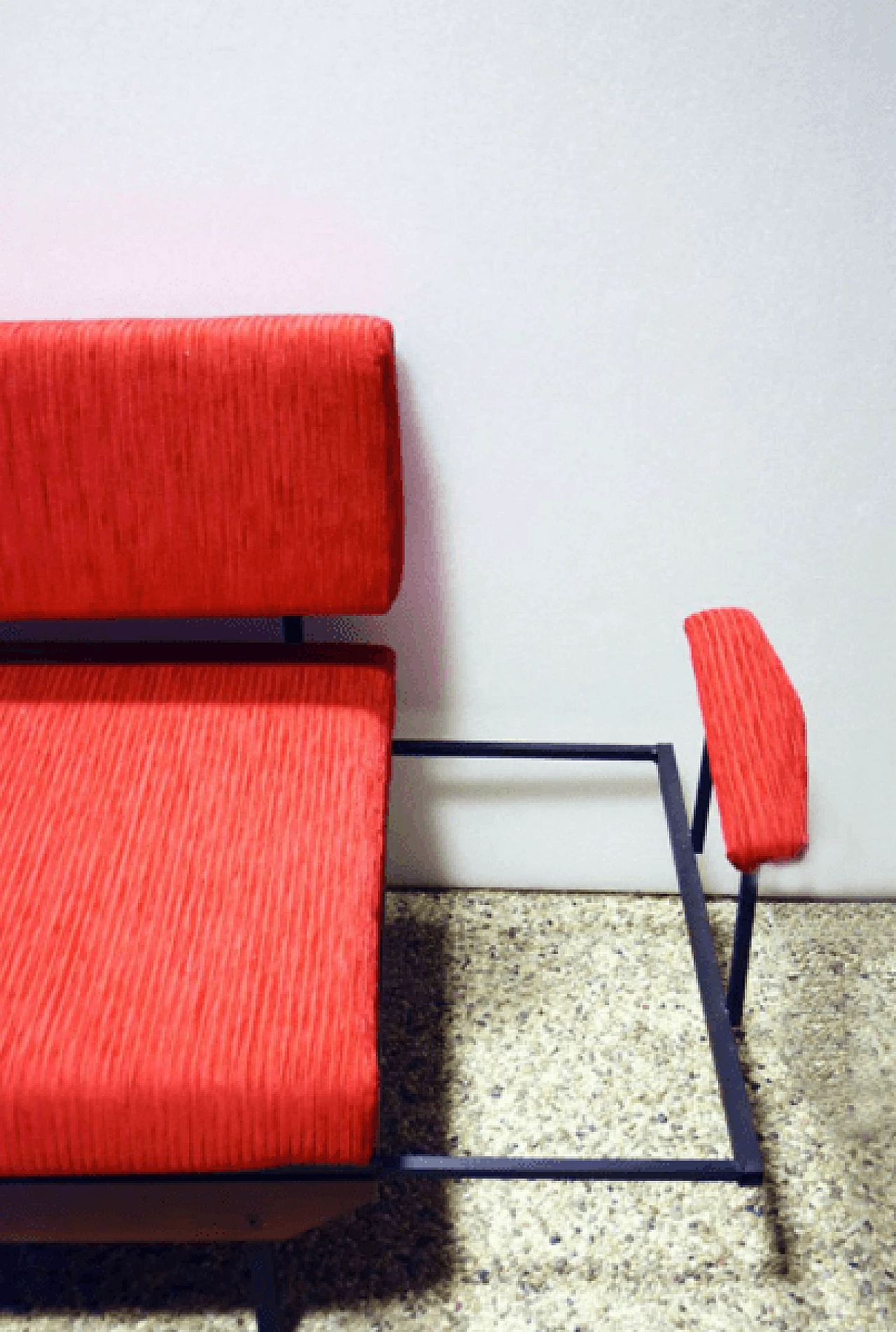 Divano in velluto a coste, anni '50 1169154