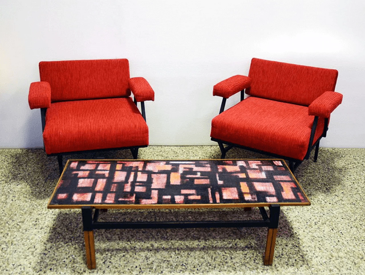 Corduroy sofa, 50s 1169160