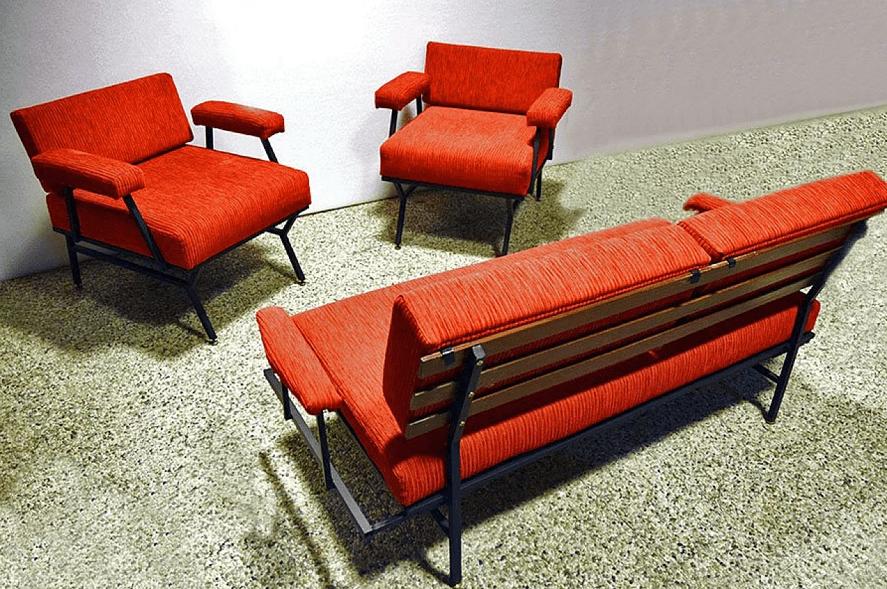 Corduroy sofa, 50s 1169162