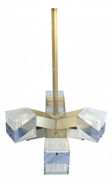 Six-light chandelier manufactured by Stilkronen, 70s
