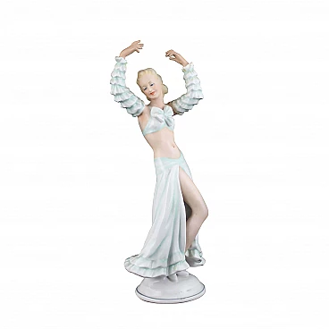 Ceramic sculpture Ballerina by Chaubach Kunst, 40s