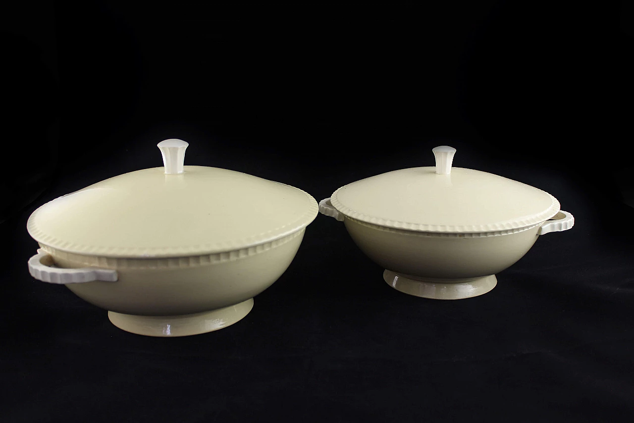 Pair of soup tureens from Boch Frères, La Louviere, 1920 1169518