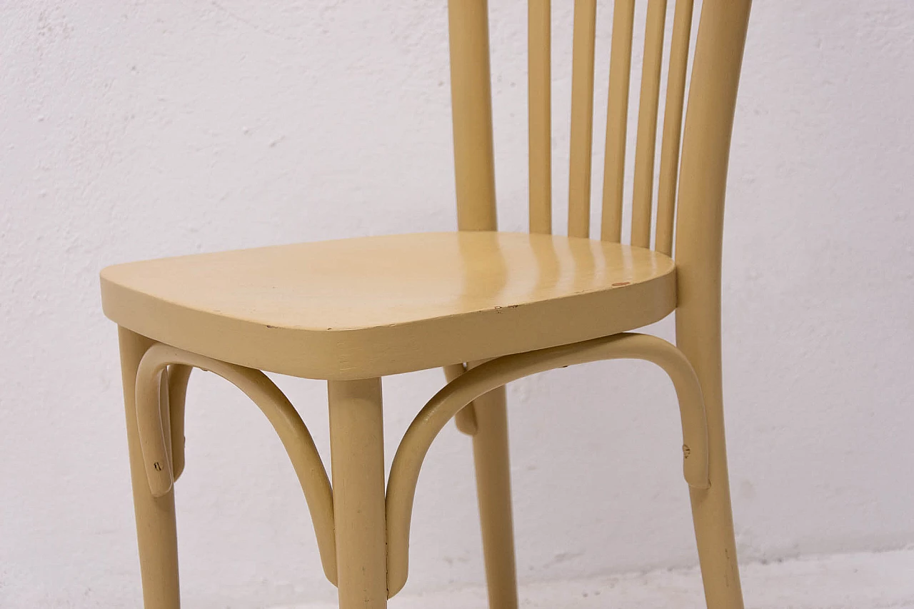 Beech bentwood chair from Thonet, 50s 1170127