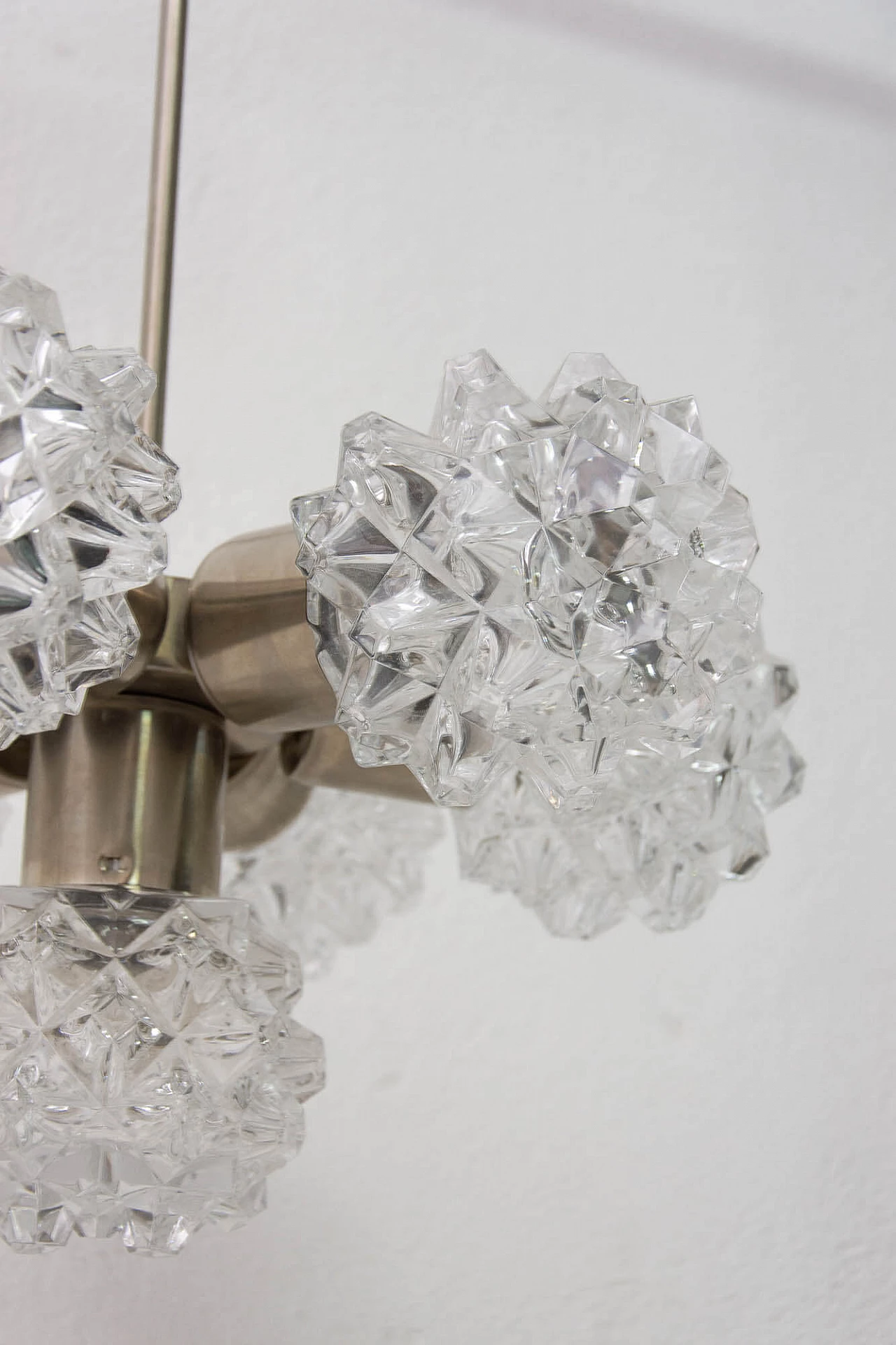 Lampadario in vetro tagliato per Kamenicky Šenov, anni '70 1170181