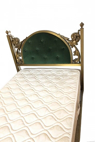 Brass single bed, 50s