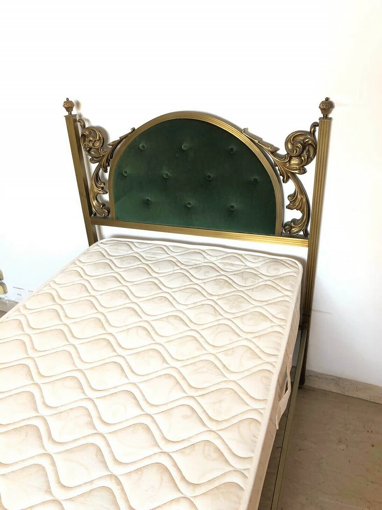 Brass single bed, 50s 1170317