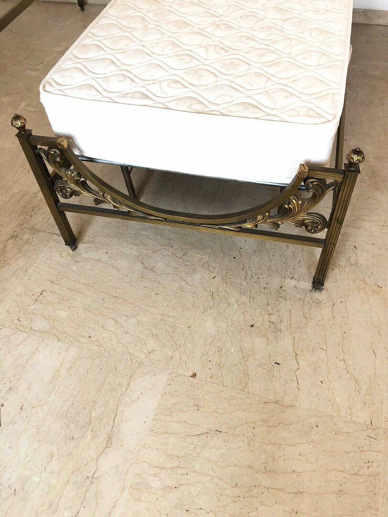 Brass single bed, 50s 1170319
