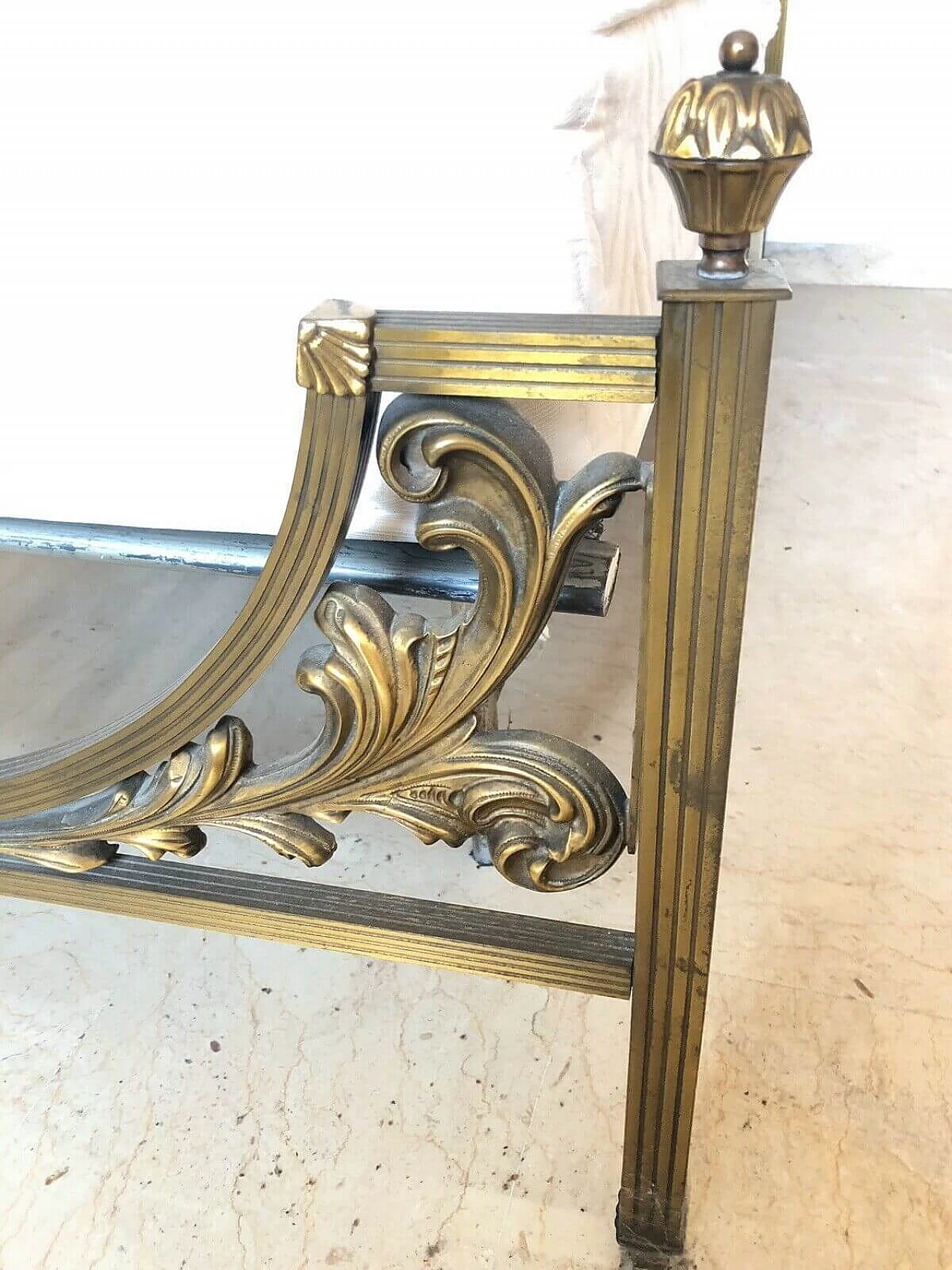 Brass single bed, 50s 1170323