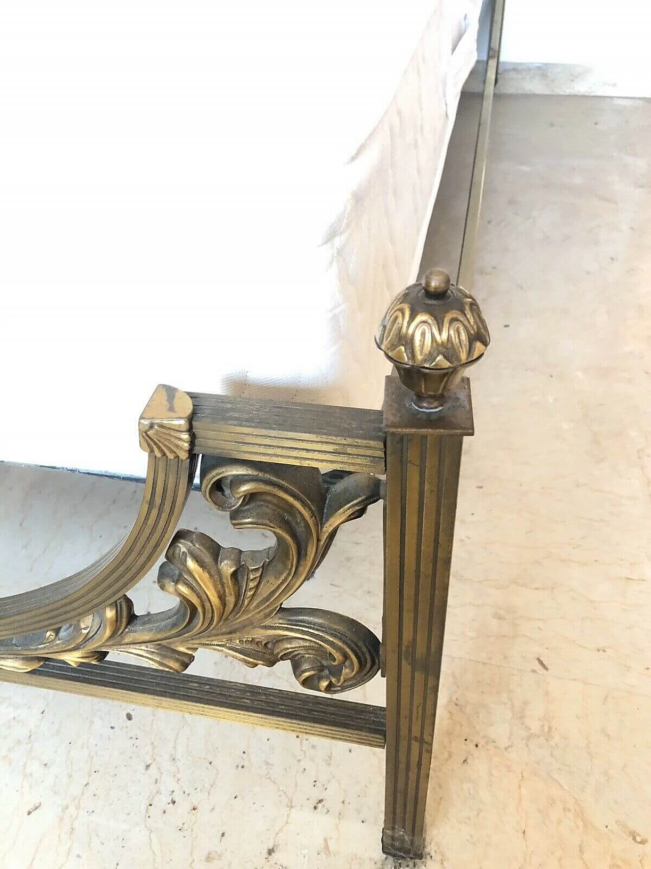 Brass single bed, 50s 1170324