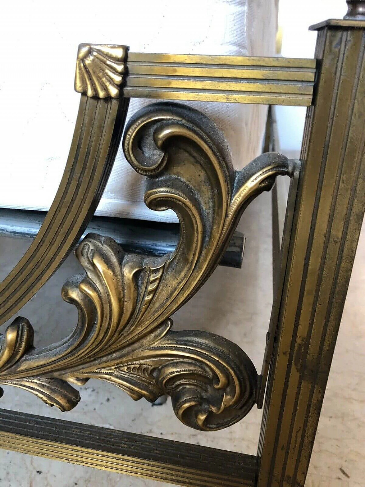 Brass single bed, 50s 1170326