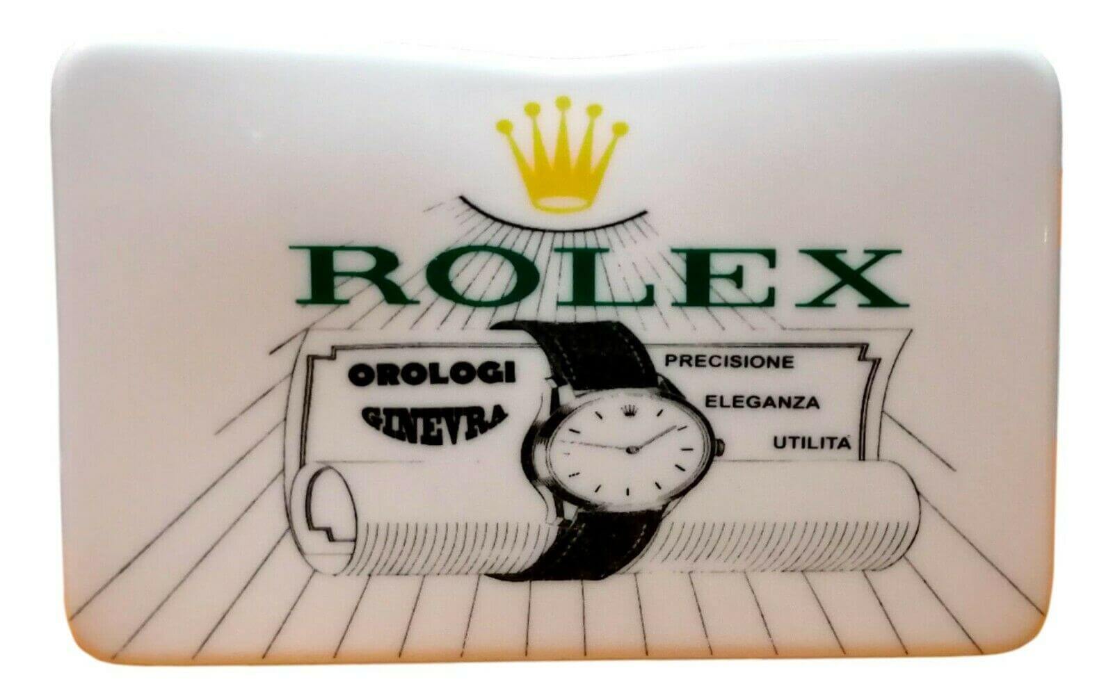 Insegna luminosa di negozio orologi Rolex, anni '50 intOndo