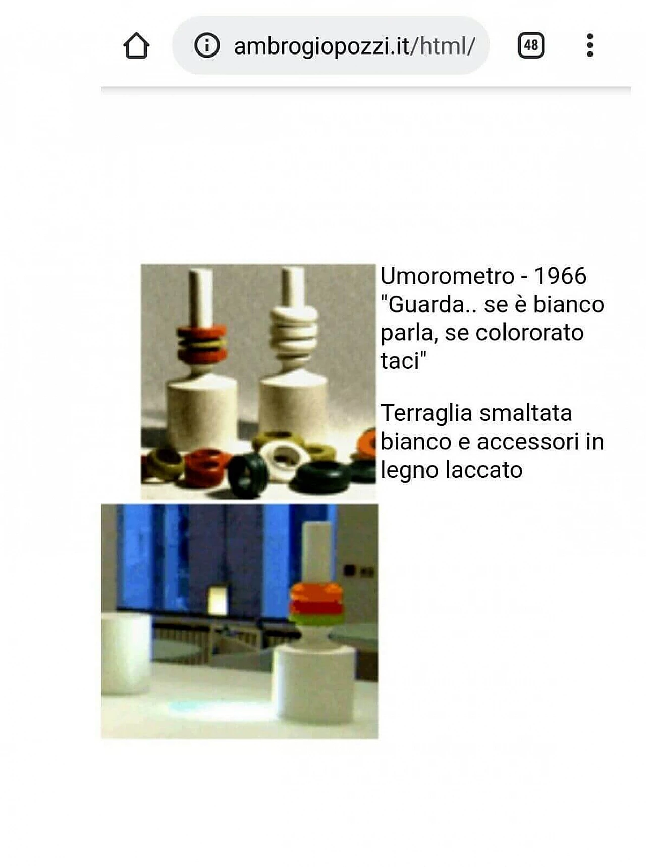 Vaso in ceramica Umorometro di Ambrogio Pozzi per Franco Pozzi, 1966 1170540