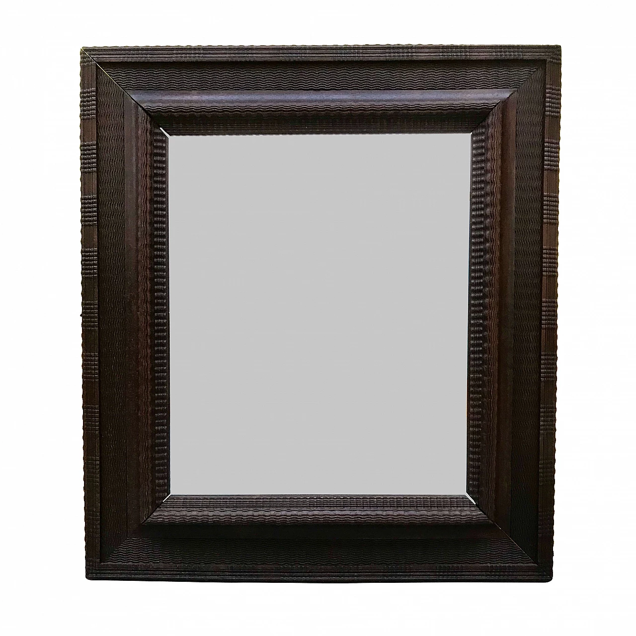Cornice Guillochè con specchio in rovere, primi ’800 1170871