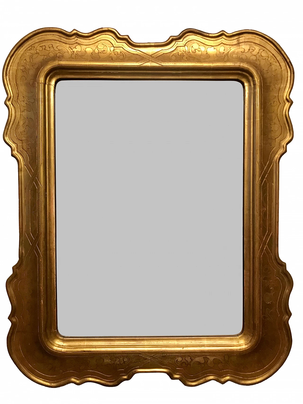 Golden leaf mirror, tray model, end of '800 1170877
