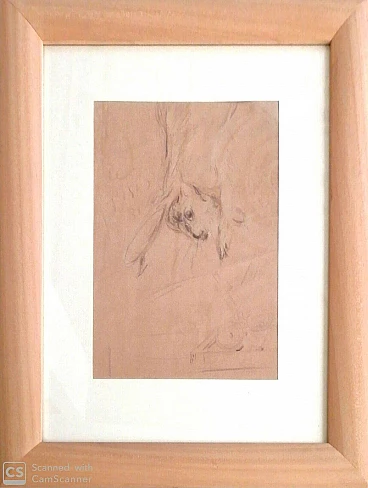 Drawing on paper by Filippo de Pisis authenticated by Pandolfini, 30s