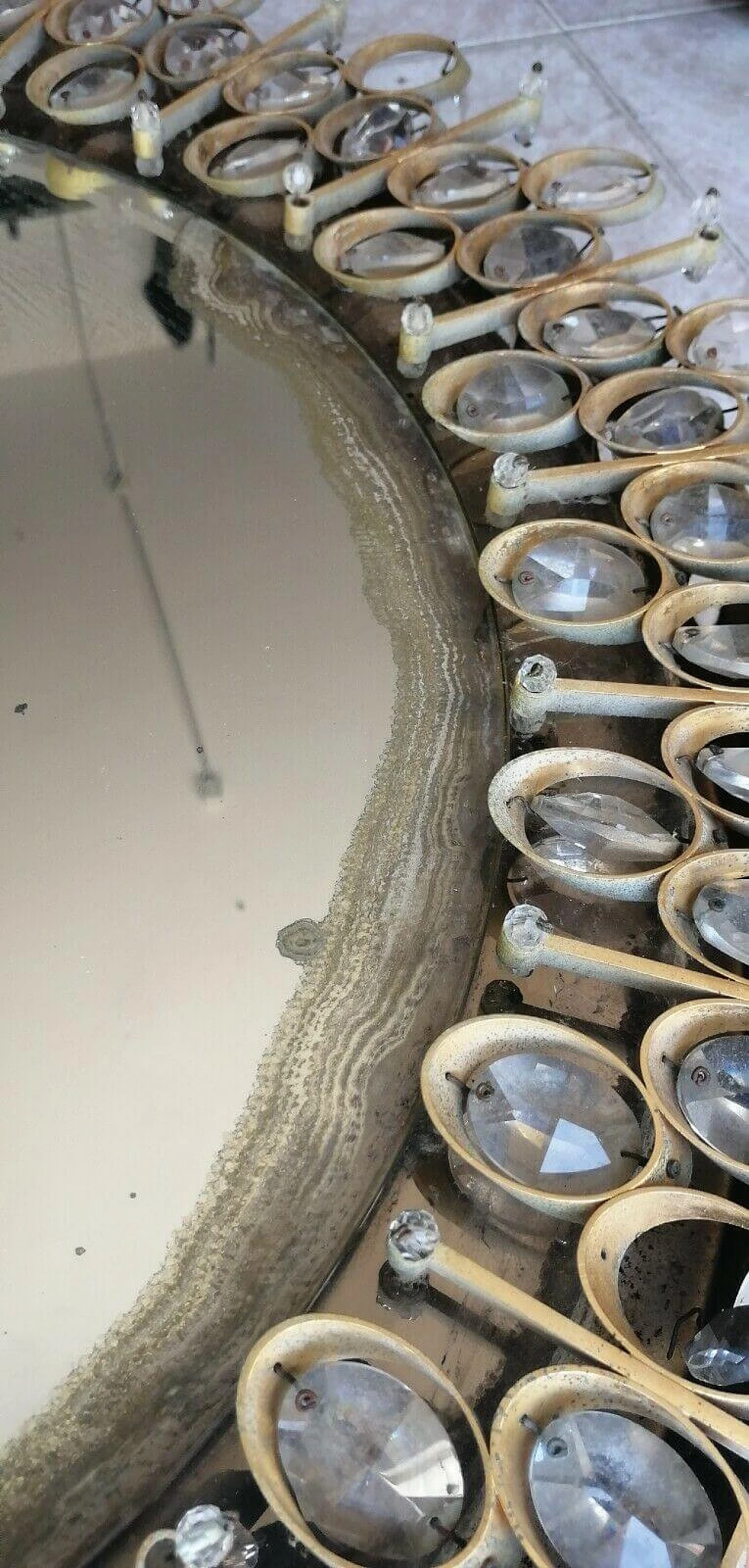 Specchio retroilluminato di Ernst Palma per Palwe, anni '60 1170926