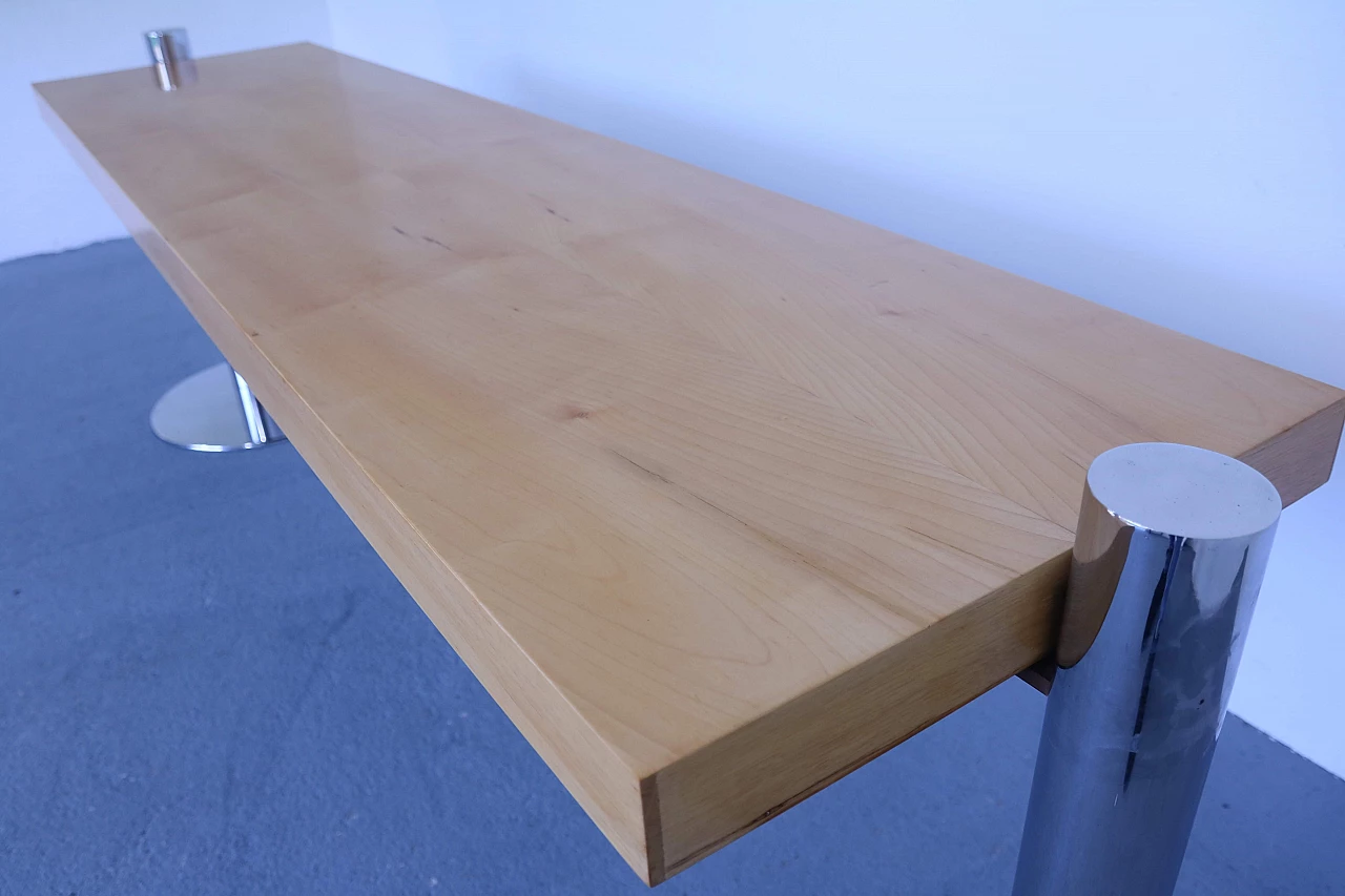 Ash wood console table attributed to Sergio Asti for Poltronova 1171065