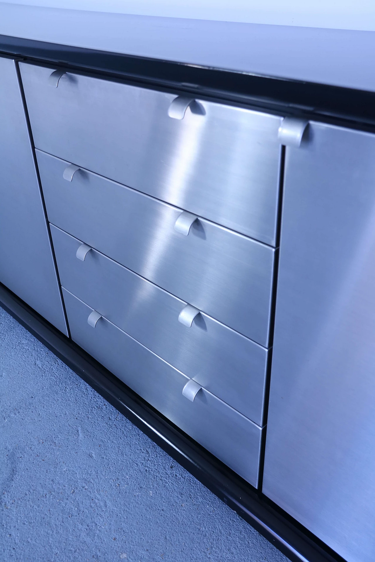 Sideboard in legno e acciaio di Acerbis, anni '70 1171080