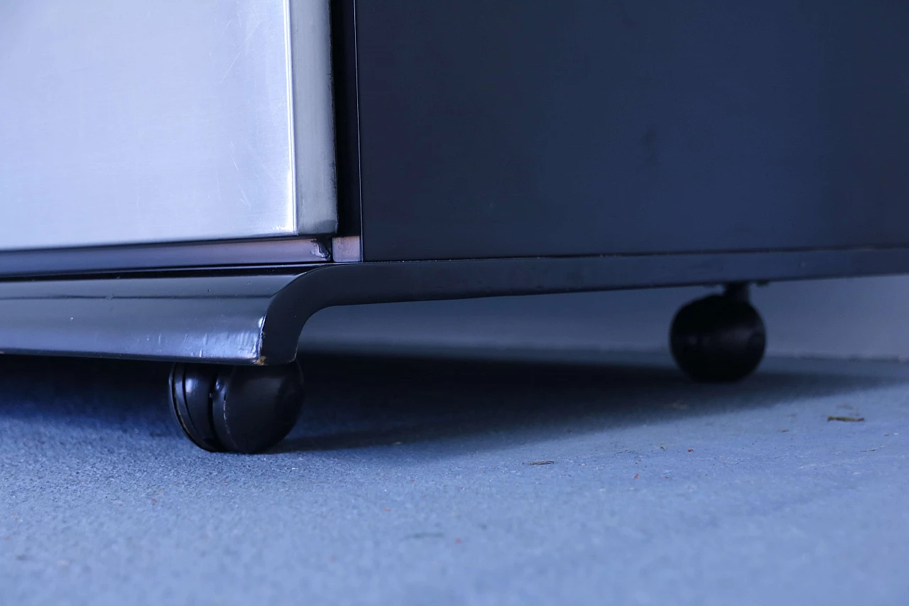 Sideboard in legno e acciaio di Acerbis, anni '70 1171091