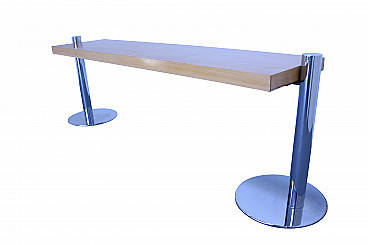 Ash wood console table attributed to Sergio Asti for Poltronova