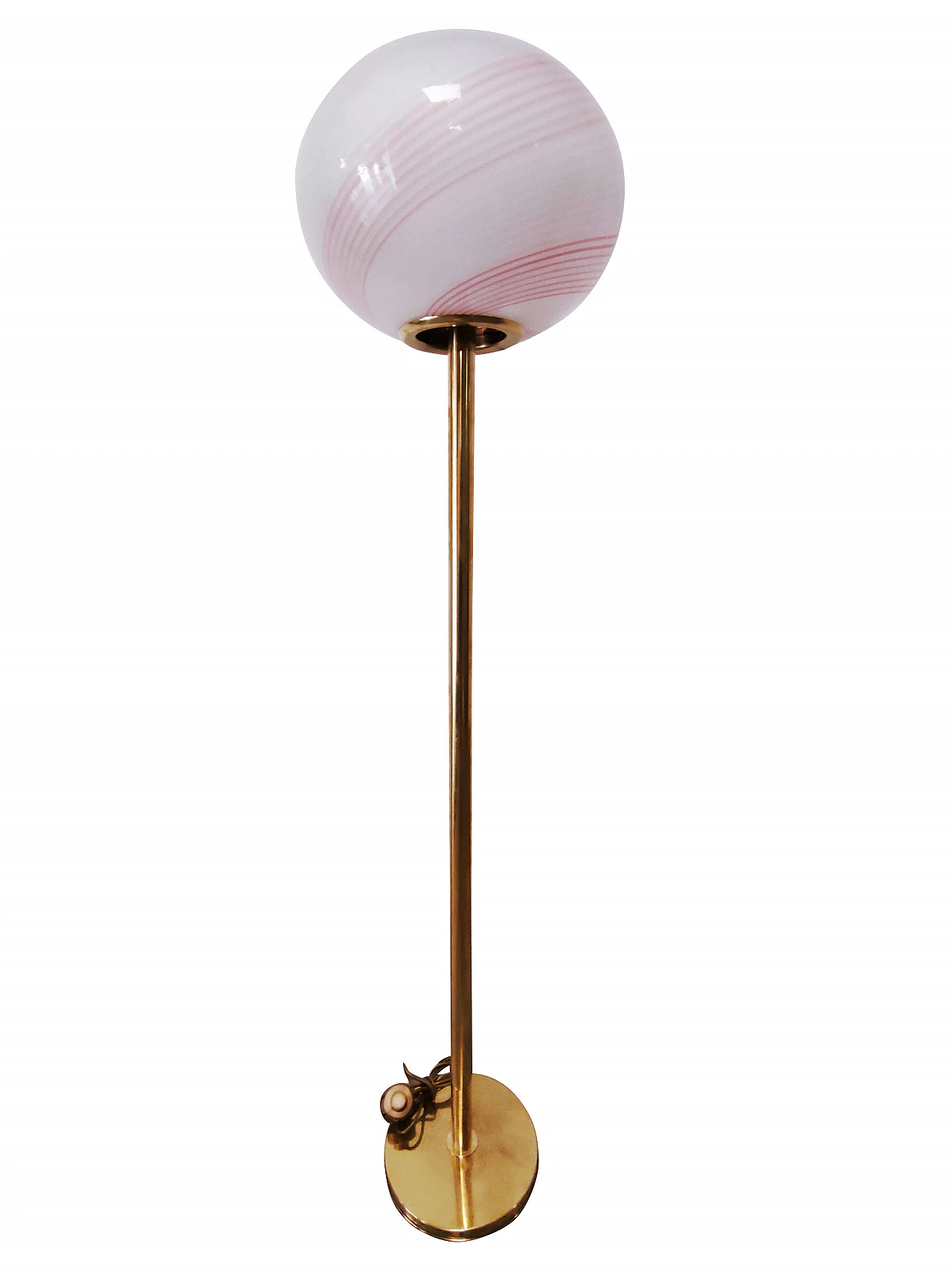 Floor lamp in brass and Murano glass, 70s 1171481