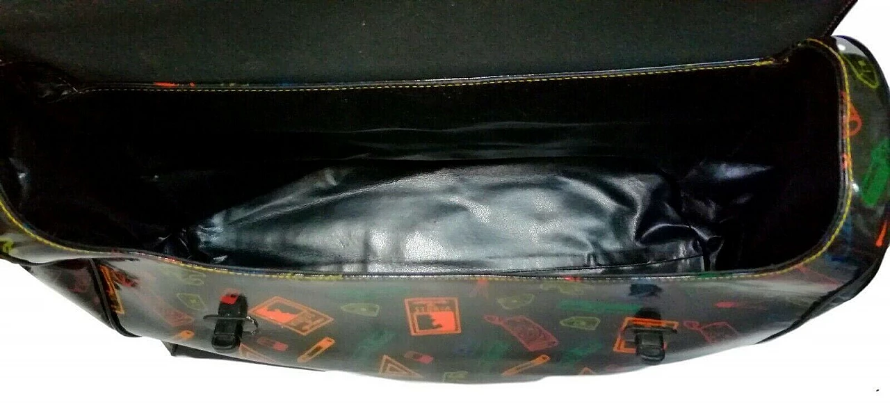 Stiassi black vinyl shoulder bag by Fendi, 80s 1172168