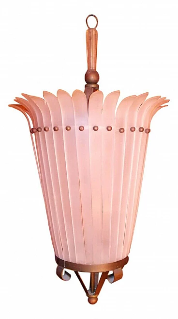 Chandelier in plexiglass, 60s