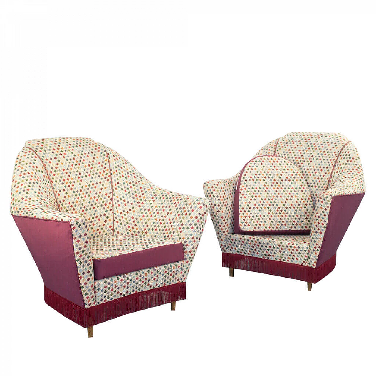 Pair of armchairs by Ico Parisi for Ariberto Colombo, 70s 1172297