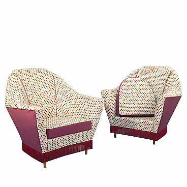 Pair of armchairs by Ico Parisi for Ariberto Colombo, 70s