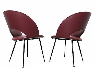 Pair of armchairs by Gastone Rinaldi, 1950s