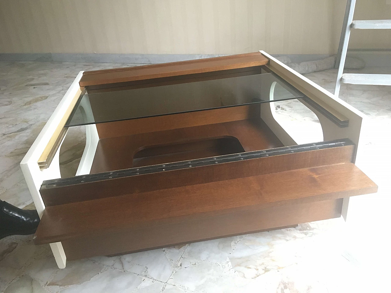 Coffee table with bar compartment, 60s 1172649