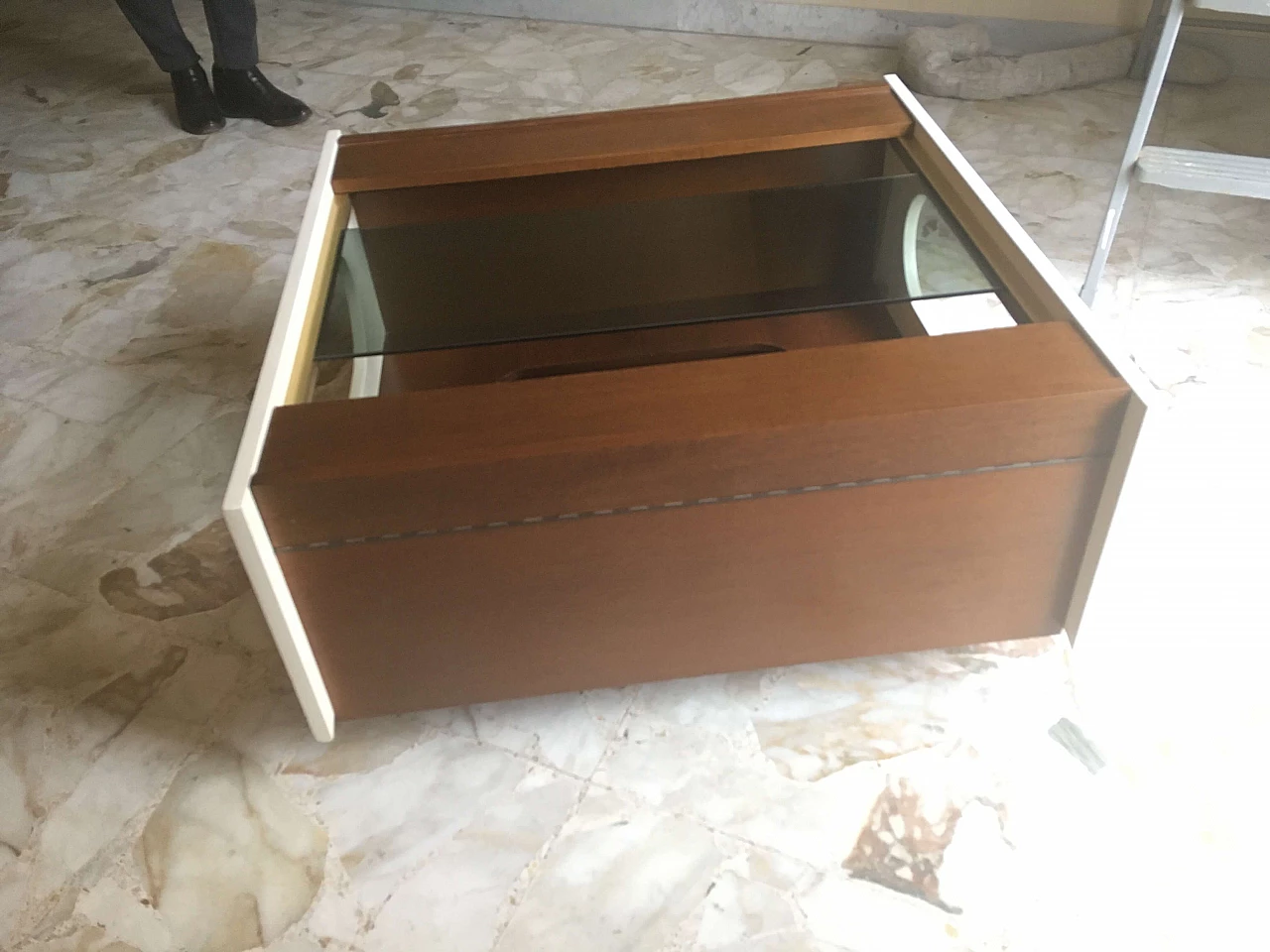 Coffee table with bar compartment, 60s 1172650