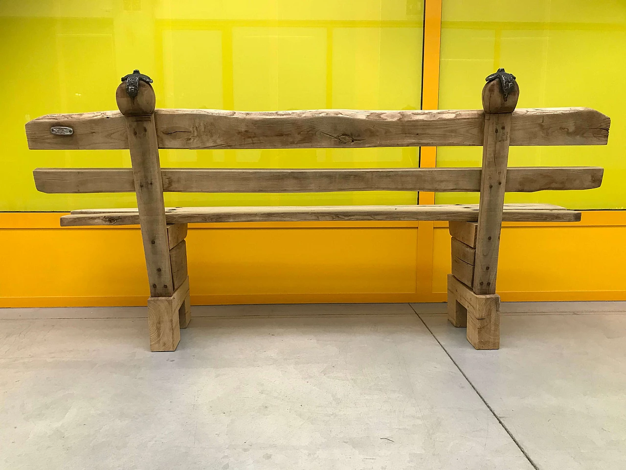 Panchina o Panca in rovere, originale '800 1172770