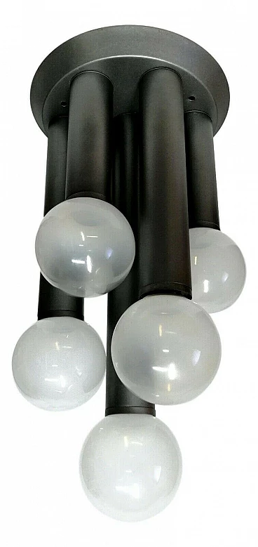 Space Age chandelier with 7 lights, 70s