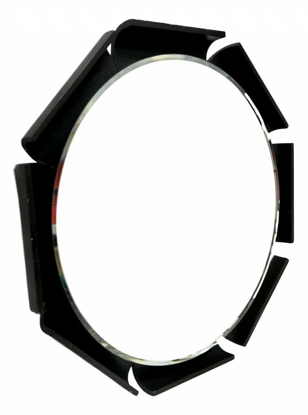 Specchio retroilluminato in legno di ISA Bergamo, anni '70 1173289