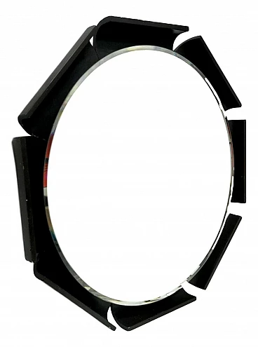 Backlit mirror in wood by ISA Bergamo, 70s