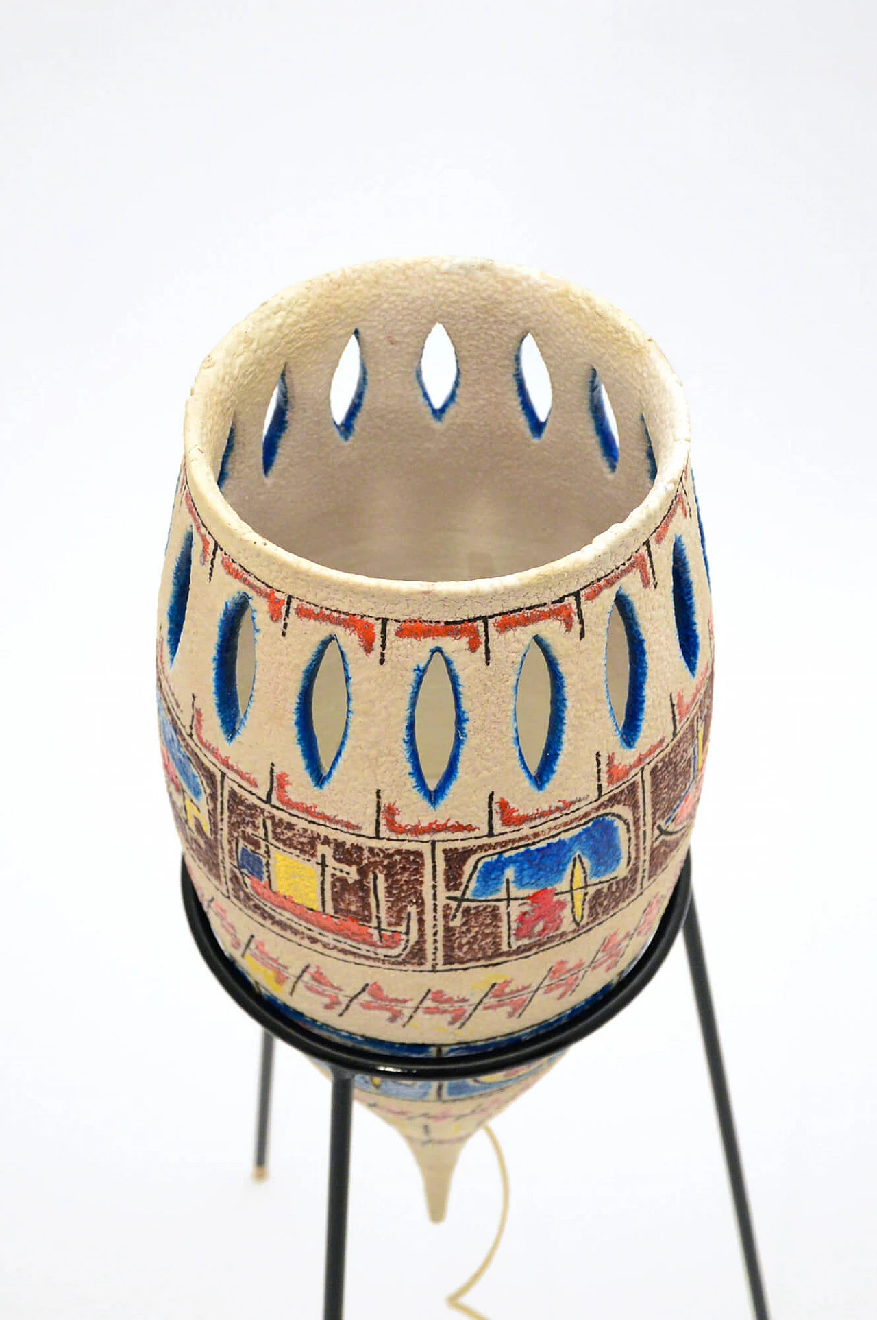 Lampada da terra in ceramica, anni '50 1173808