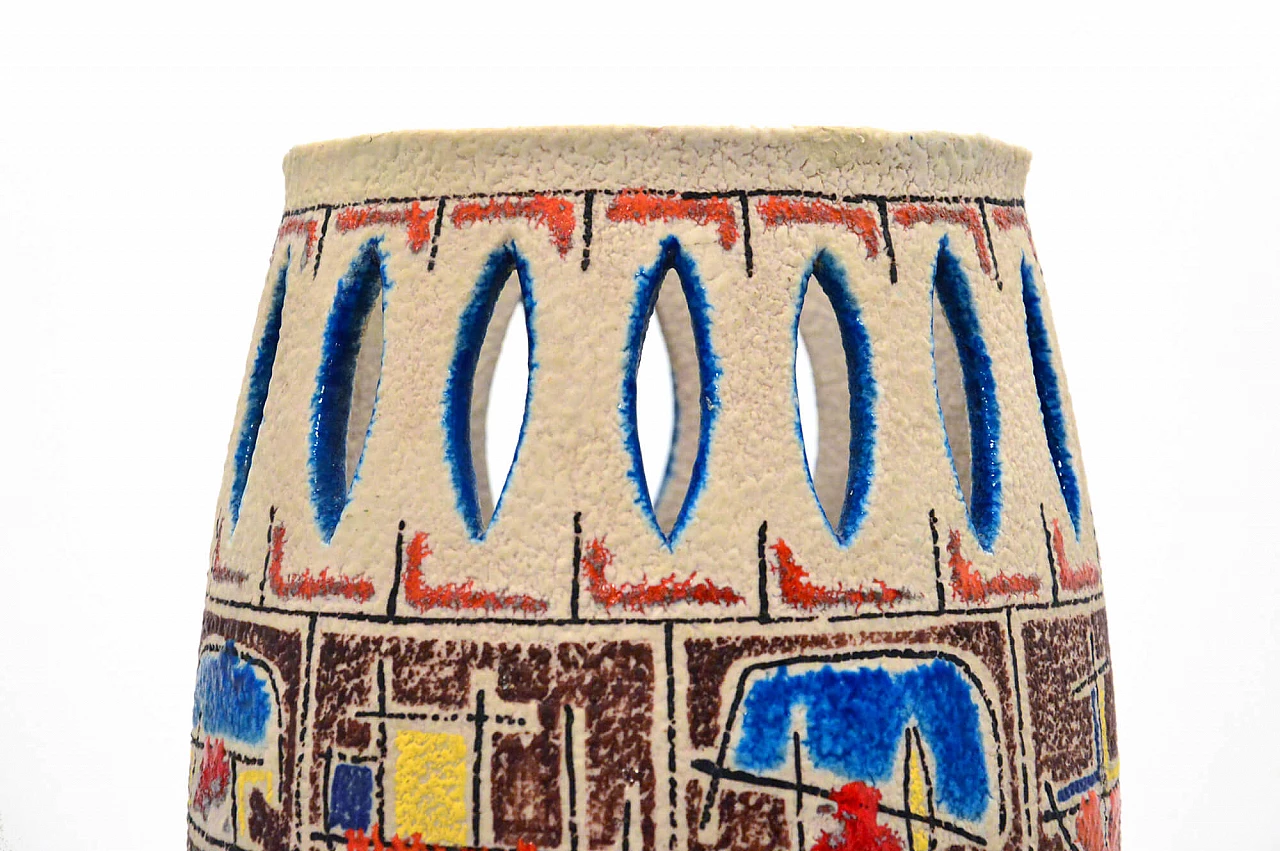 Lampada da terra in ceramica, anni '50 1173810