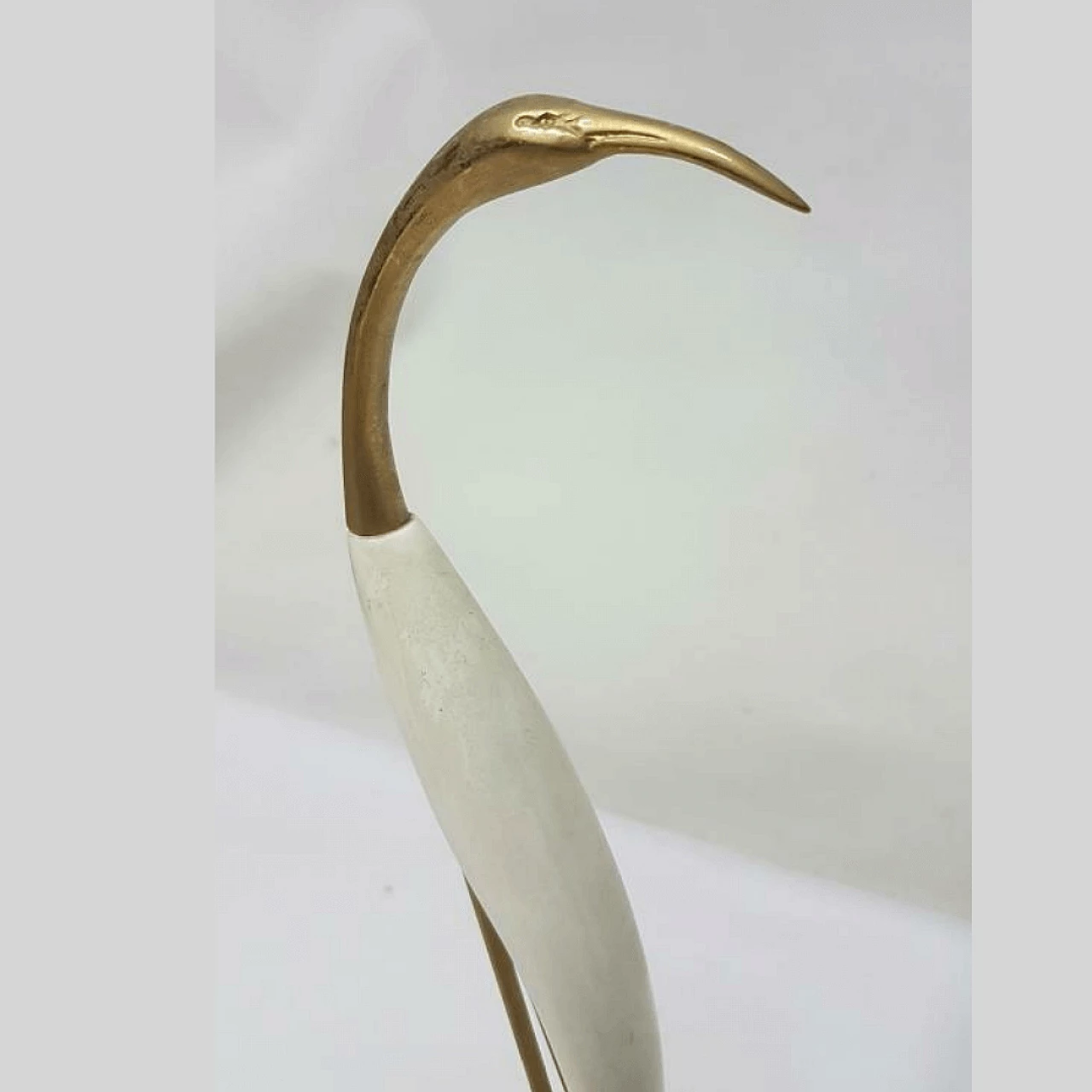 Pair of wood and brass sculptures by De Stijl Florence, 70s 1173960