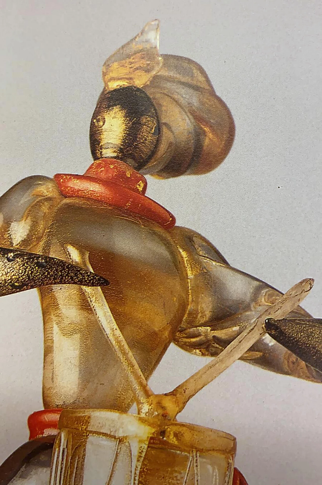 Figurina di Tamburino in vetro di Murano di Seguso, anni '30 1174336