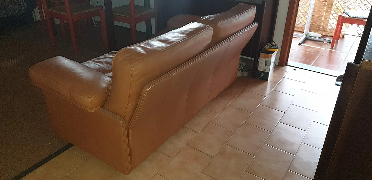 Frau leather sofa, 80s 1174435