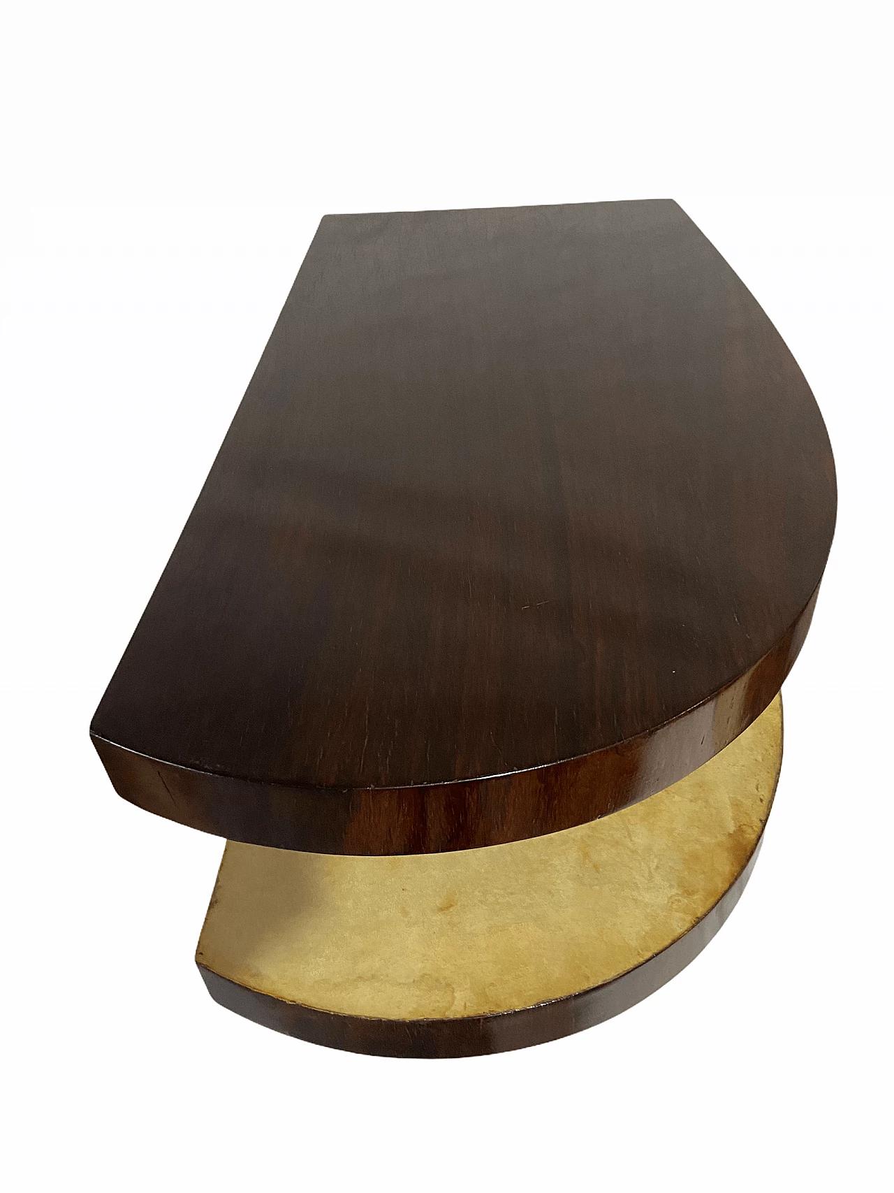 Coppia di comodini in pergamena, anni '50 1175059