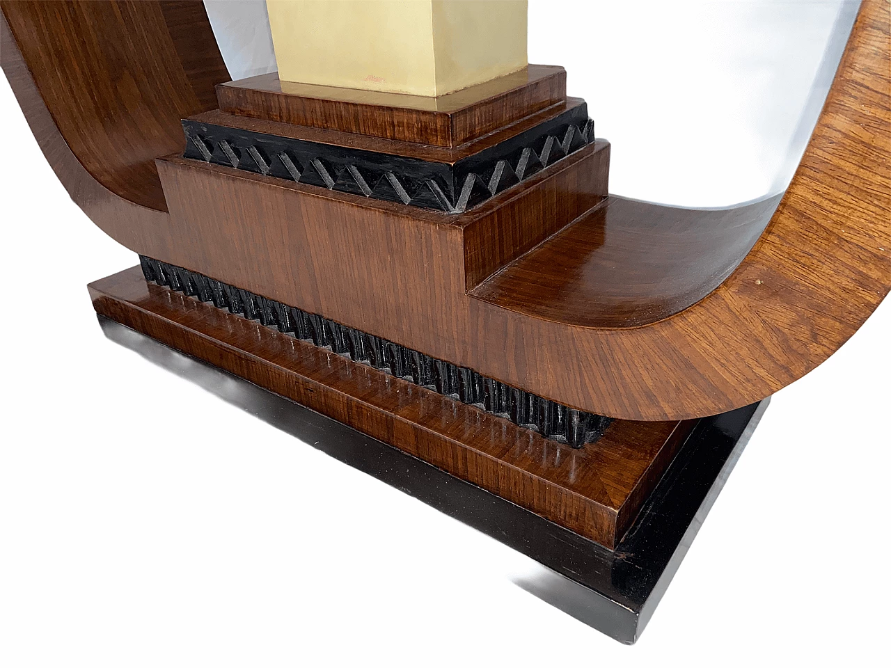 Art Deco console in parchment and rosewood, 1950s 1175308