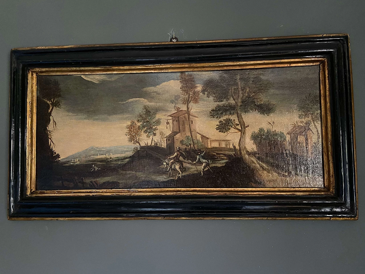 Second of a pair of Italian paintings with landscapes, 17th century 1175361