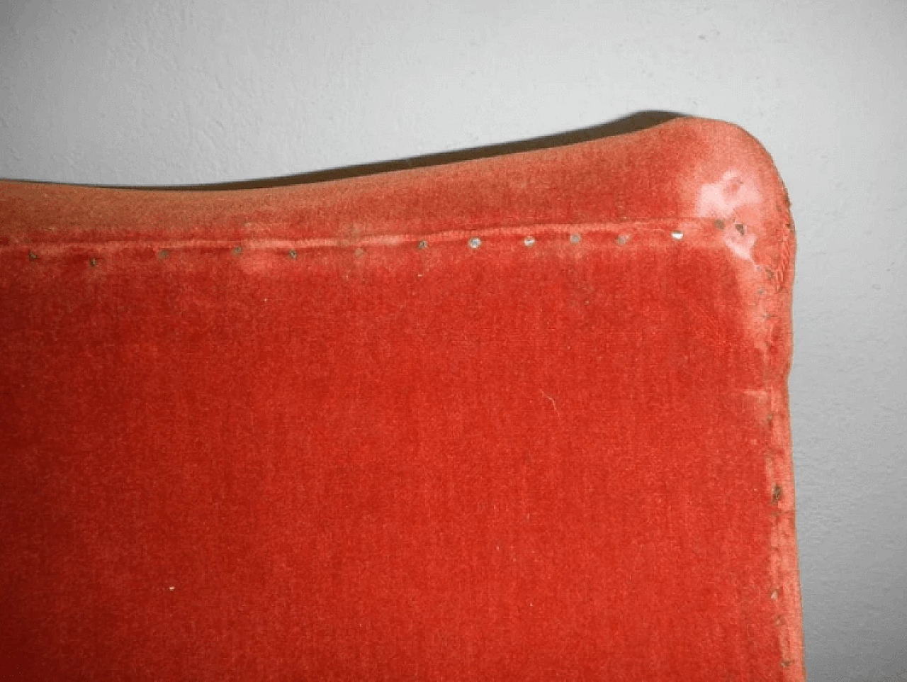 Italian velvet lounge chair, 40s 1175498